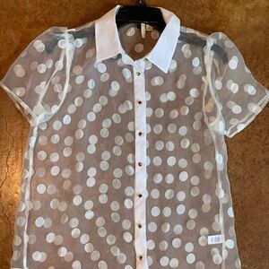 Super cute women’s sheer blouse